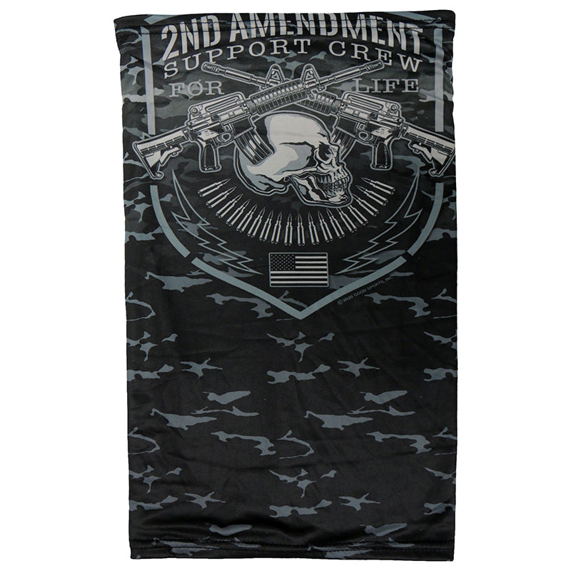 hwn2017-a01_800.jpg Hot Leathers HWN2017 2nd Amendment Support Crew Neck Gaiter Mask - Image 1