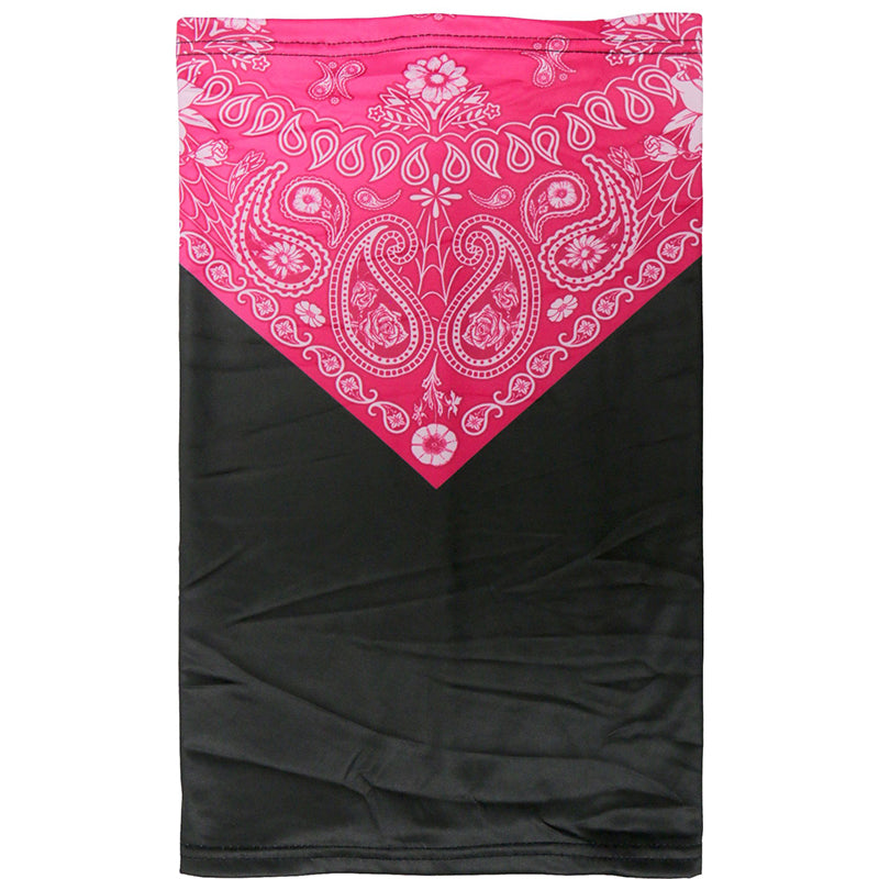 hwn2020-a01_800.jpg Hot Leathers HWN2020 Pink Paisley Neck Gaiter Mask - Image 1