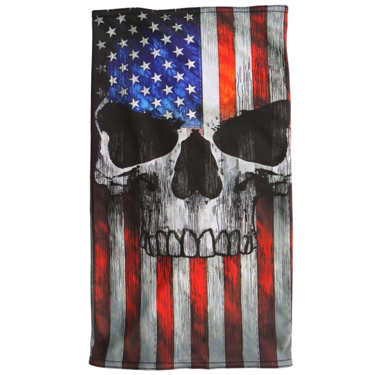 hwn2025-a01.jpg Hot Leathers HWN2025 Patriot Skull Neck Gaiter - Image 1