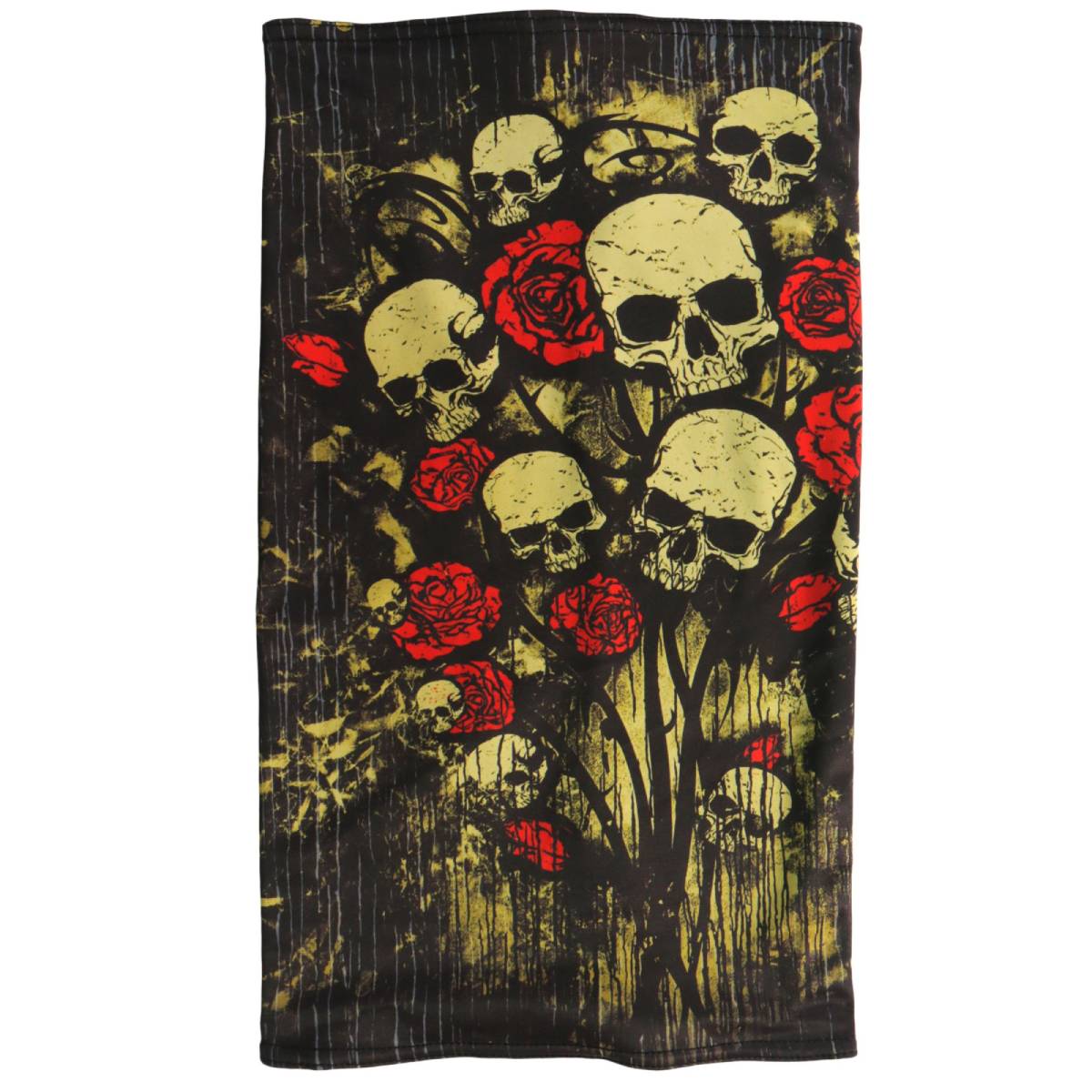 hwn2034-a01.jpg Hot Leathers HWN2034 Skull Bouquet Neck Gaiter - Image 1