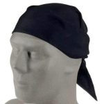 ZanHeadgear B017 100% Cotton Premium Black Bandanna - Image 2