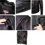 Hot Leathers JKL5001 USA Made Ladies Vented Black Leather Jacket - Image 10