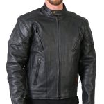 Hot Leathers Men’s Premium Leather Vented Motorcycle Biker Jacket JKM1010