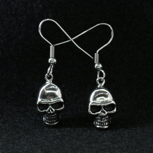 jwe1102-a01.jpg Hot Leathers JWE1102 Stainless Steel Skull Earrings - Image 1