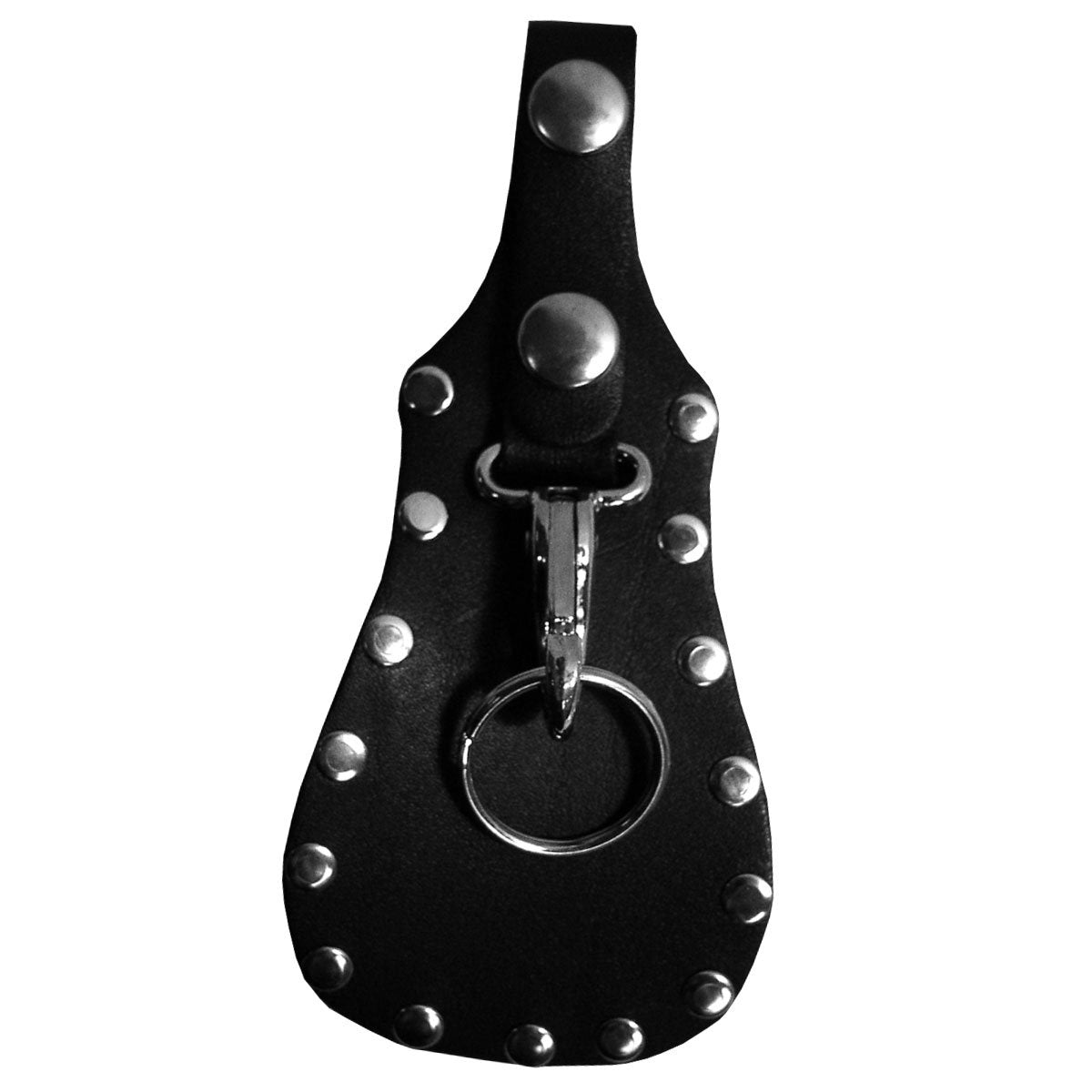 kcf1002-a01.jpg Hot Leathers KCF1002 Wide Leather Key Fob with Rivets - Image 1