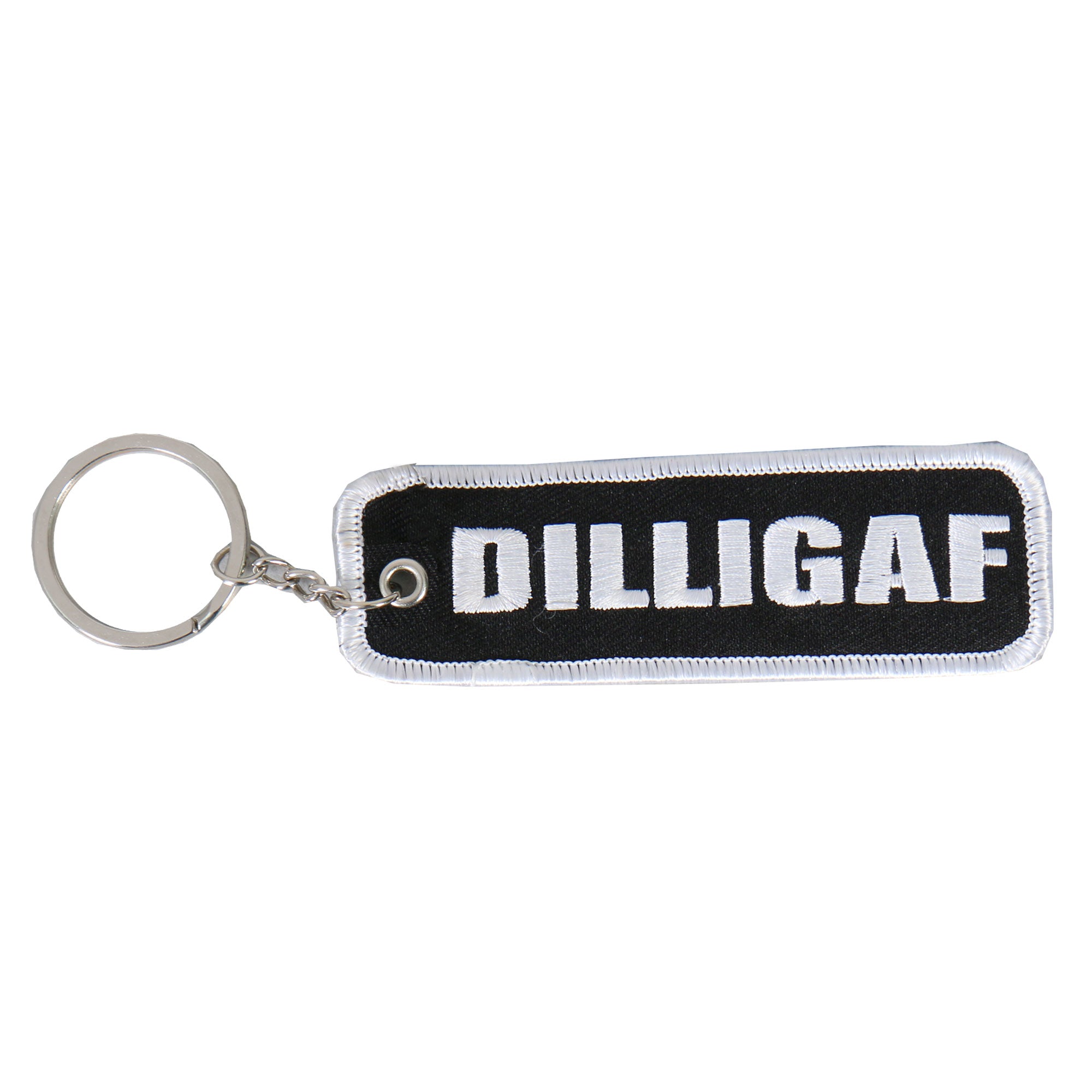 kch1030-a01.jpg Hot Leathers KCH1030 DILLIGAF Embroidered Key Chain - Image 1