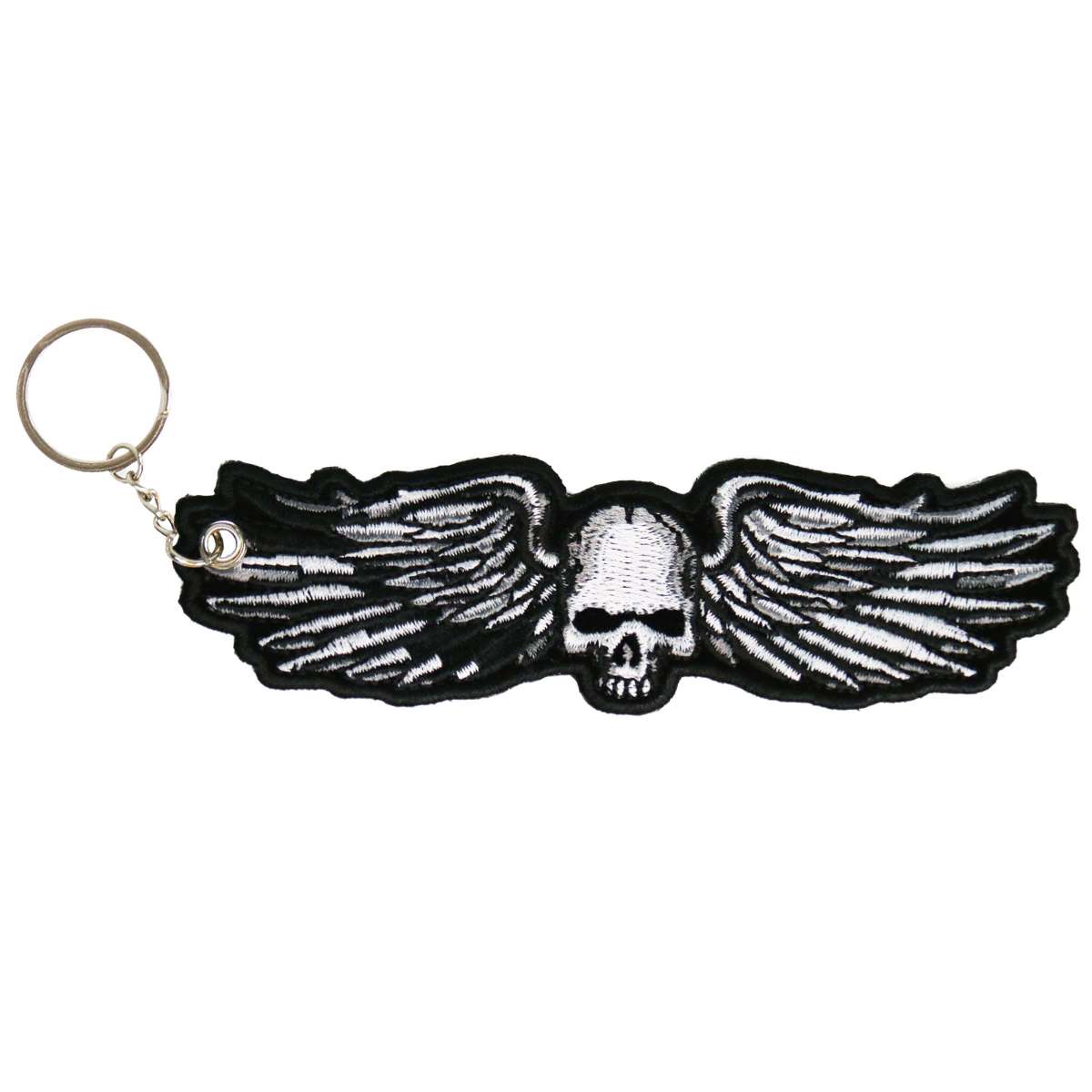 kch1037-a01_20_1200x1200_0a607f60-bbe7-4aa8-b911-94bdc0288d61.jpg Hot Leathers Metal Wings Embroidered Key Chain KCH1037 - Image 1