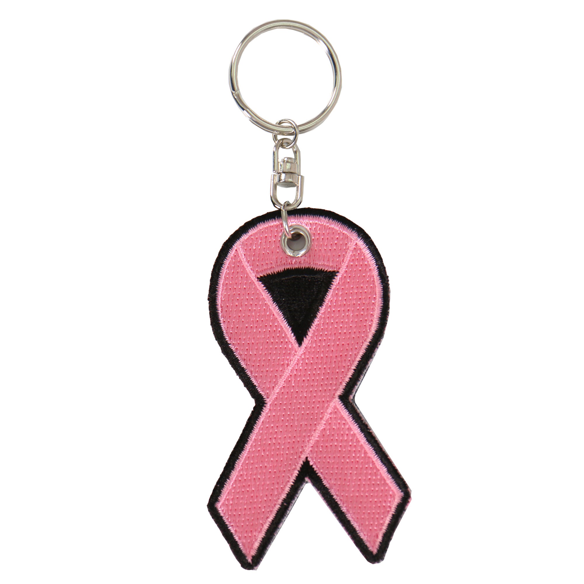 kch1056-a01.jpg Hot Leathers KCH1056 Cancer Awareness Pink Ribbon Keychain - Image 1