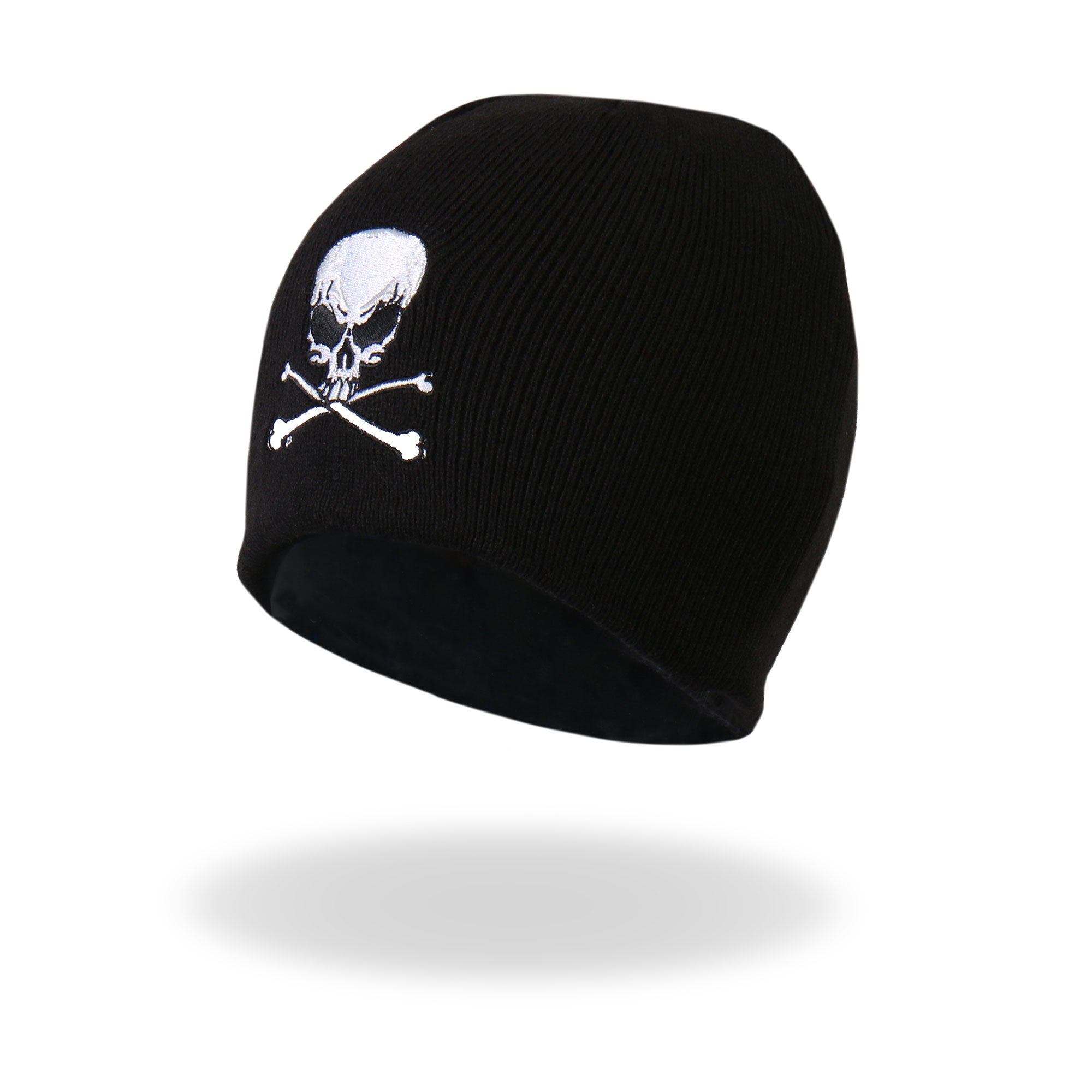 khb1010-a01.jpg Hot Leathers KHB1010 Skull and Crossbones Knit Cap - Image 1