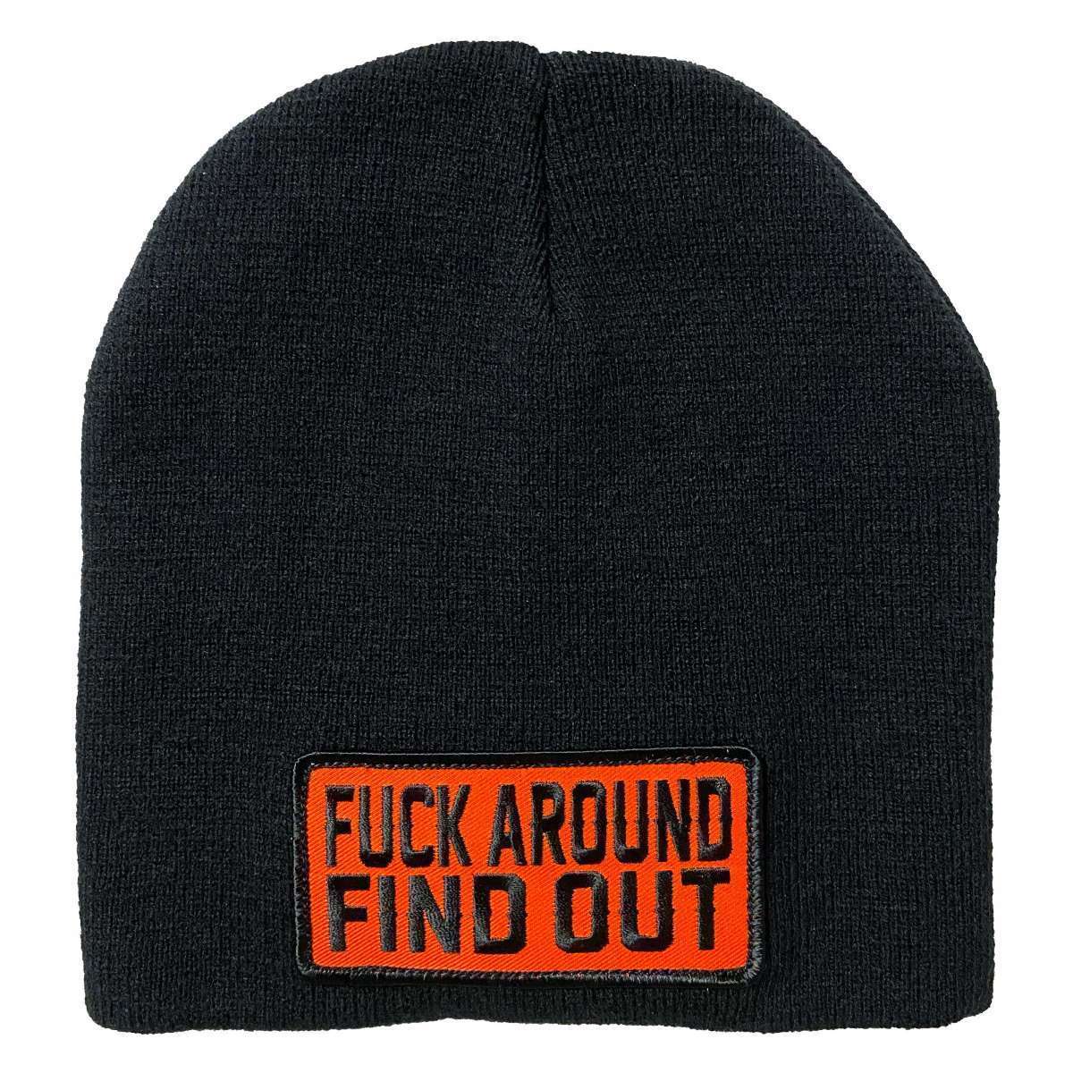 khb5013-a01.jpg Hot Leathers F*** Around Find Out Knit Hat KHB5013 - Image 1