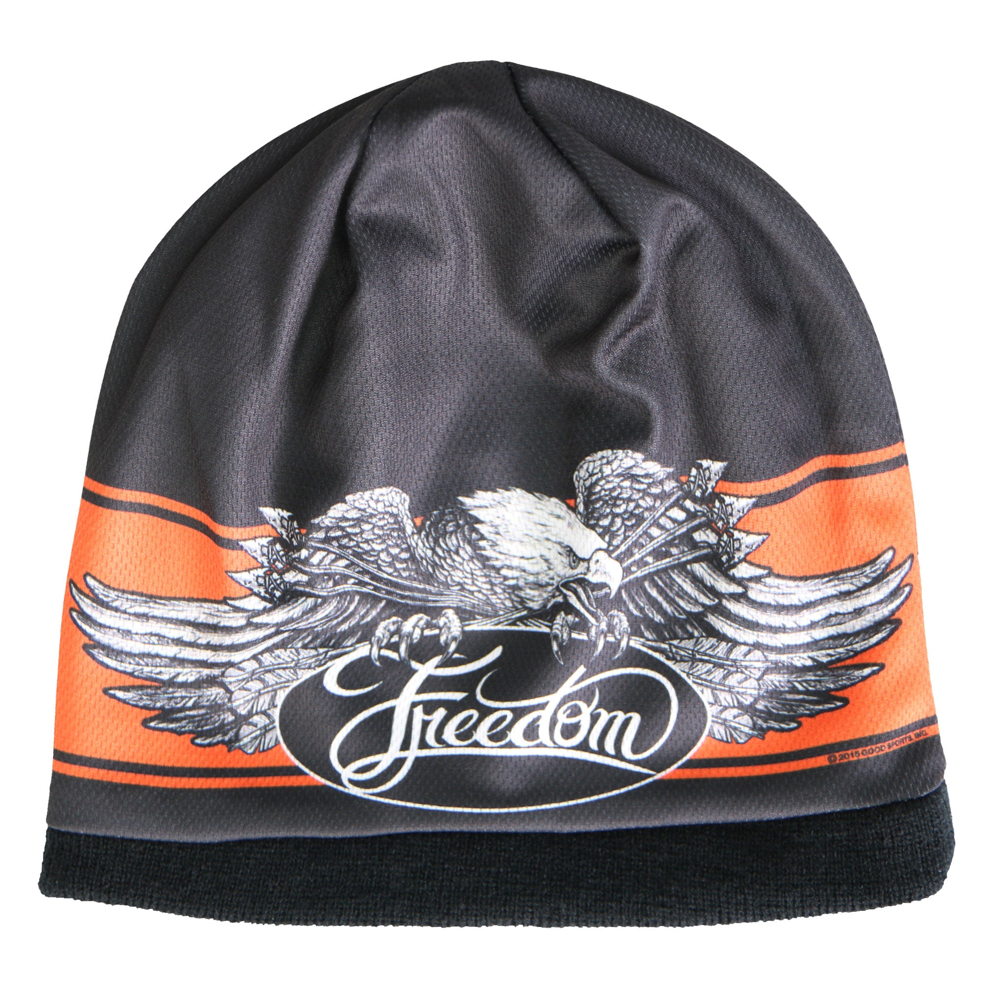 khc1004-a10.jpg Hot Leathers KHC1004 Freedom Eagle Beanie - Image 1