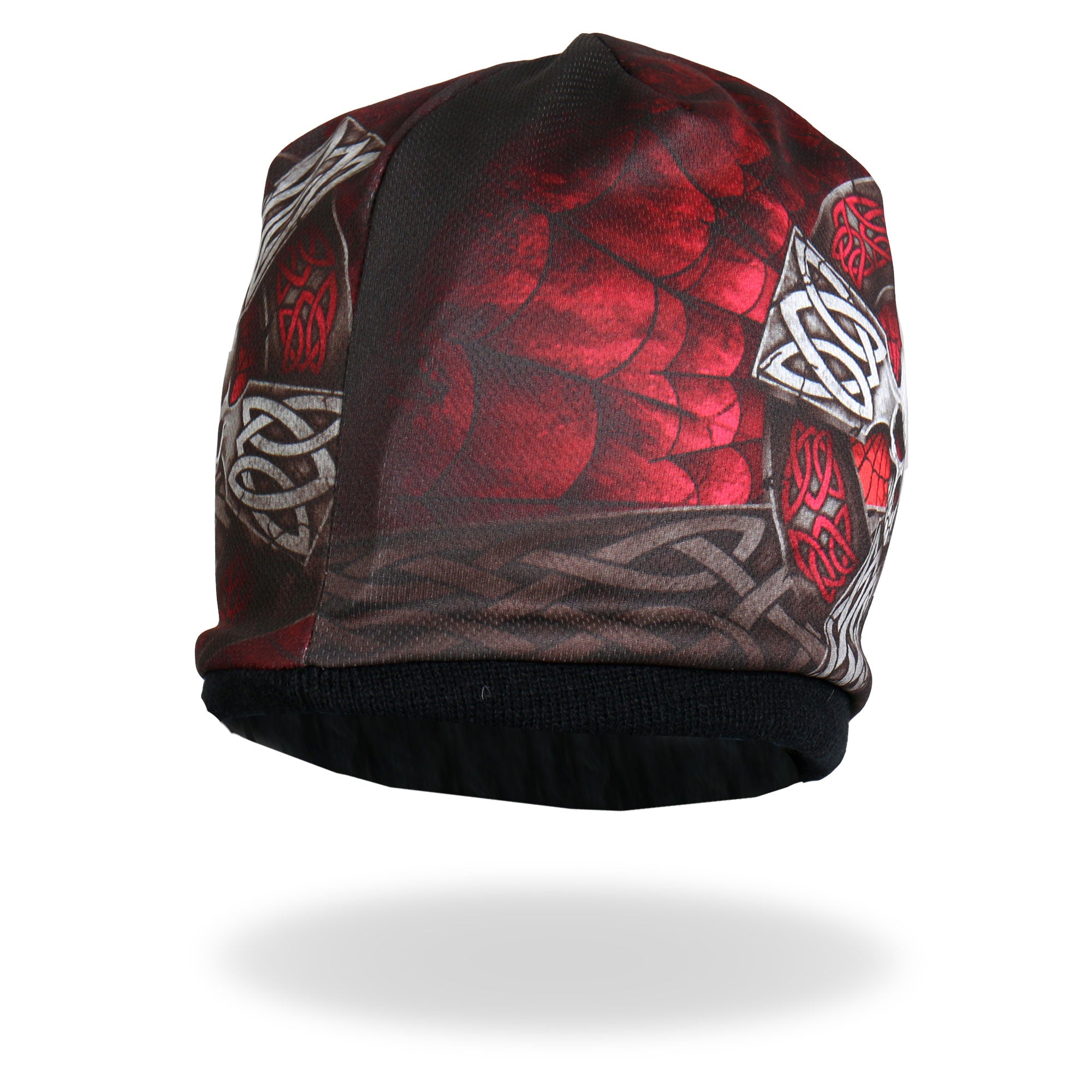 khc1020-a01.jpg Hot Leathers KHC1020 Sublimated Celtic Cross Beanie - Image 1