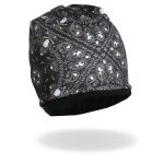 Hot Leathers KHC1025 Sublimated Paisley Bones Beanie - Image 3