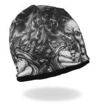 Hot Leathers KHC1037 Smoking Gun Skull Soft Beanie - Image 2