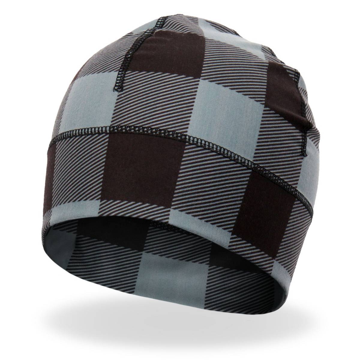 khc4006-a01.jpg Hot Leathers Grey Plaid Helmet Liner KHC4006 - Image 1
