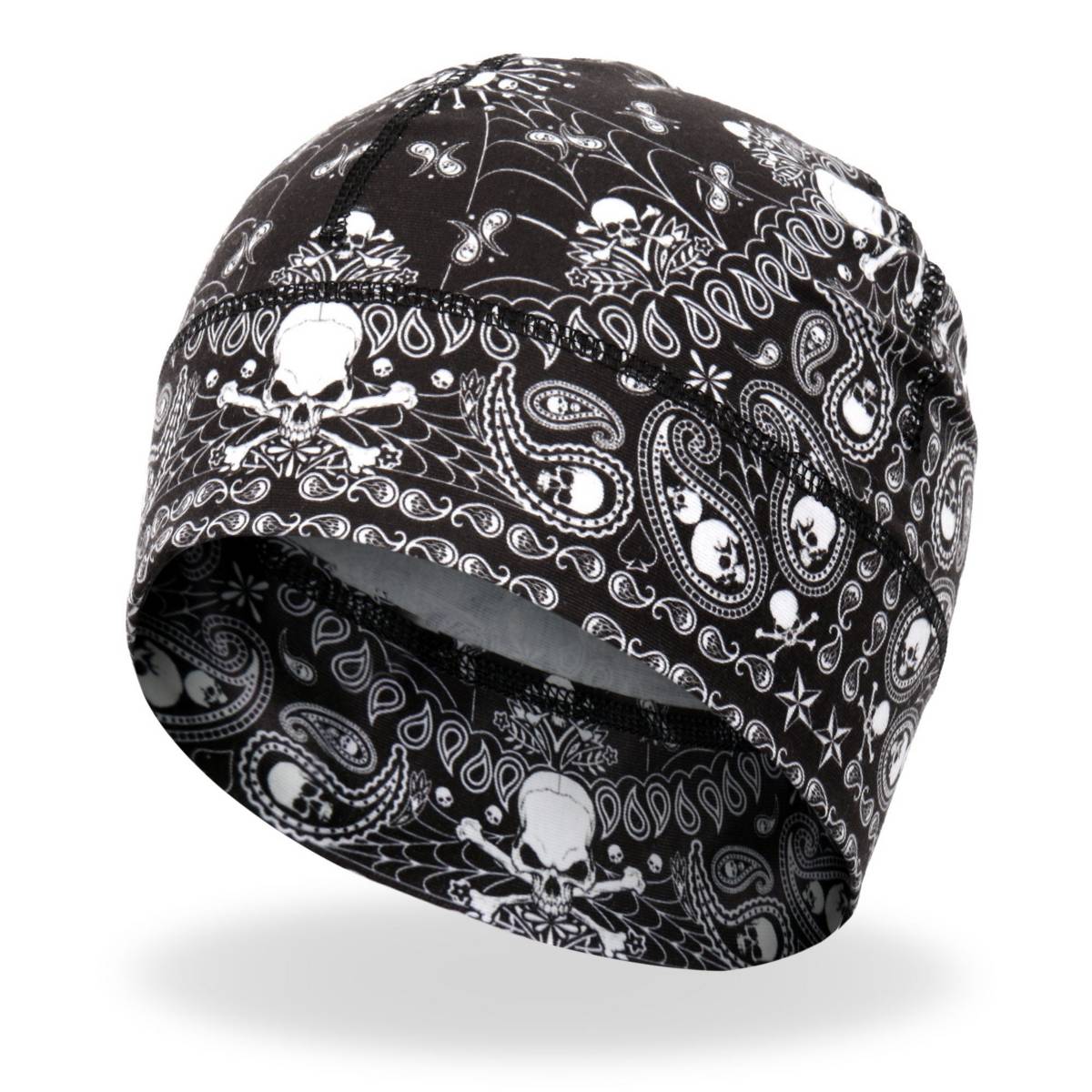khc4007-a01.jpg Hot Leathers Skull Paisley Helmet Liner KHC4007 - Image 1