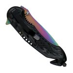 Hot Leathers KNA1133 Silver Flaming Skull 3.5 Inch Knife - Image 4