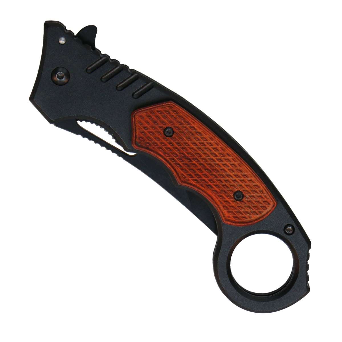 kna1138-a01_20_1200x1200_6d930e2e-7c82-4fb9-9db1-96d4953e77ee.jpg Hot Leathers Wood Grain Knife - Image 1