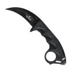 Hot Leathers Black Gravel Knife w/ Clip KNA1140 - Image 2