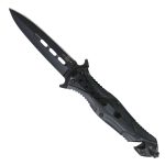 Hot Leathers Leaf Shape Matte Tactical Knife KNA1164 - Image 3