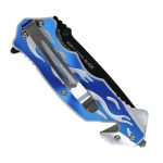 Hot Leathers Blue Silver Flame Knife KNA1165 - Image 4