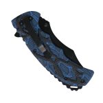 Hot Leathers Black and Blue Snake Skin Knife KNA1173 - Image 4