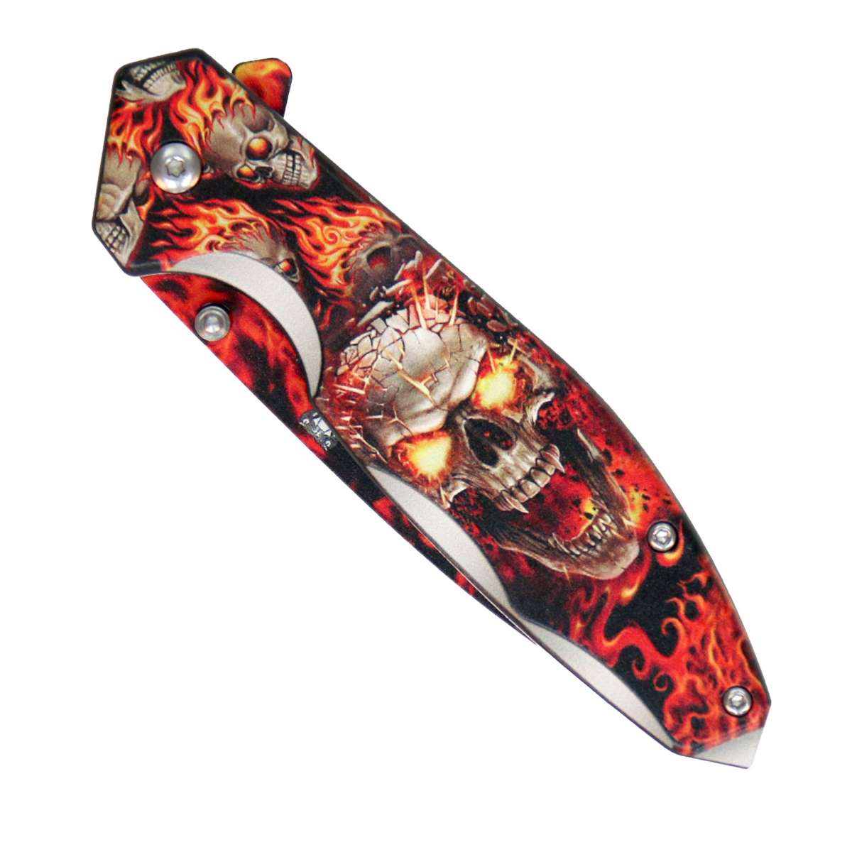 kna1178-a01_20_1200x1200_c6d40a2a-712b-4568-a4b1-fc6c31f72449.jpg Hot Leathers Fire Skulls Knife KNA1178 - Image 1
