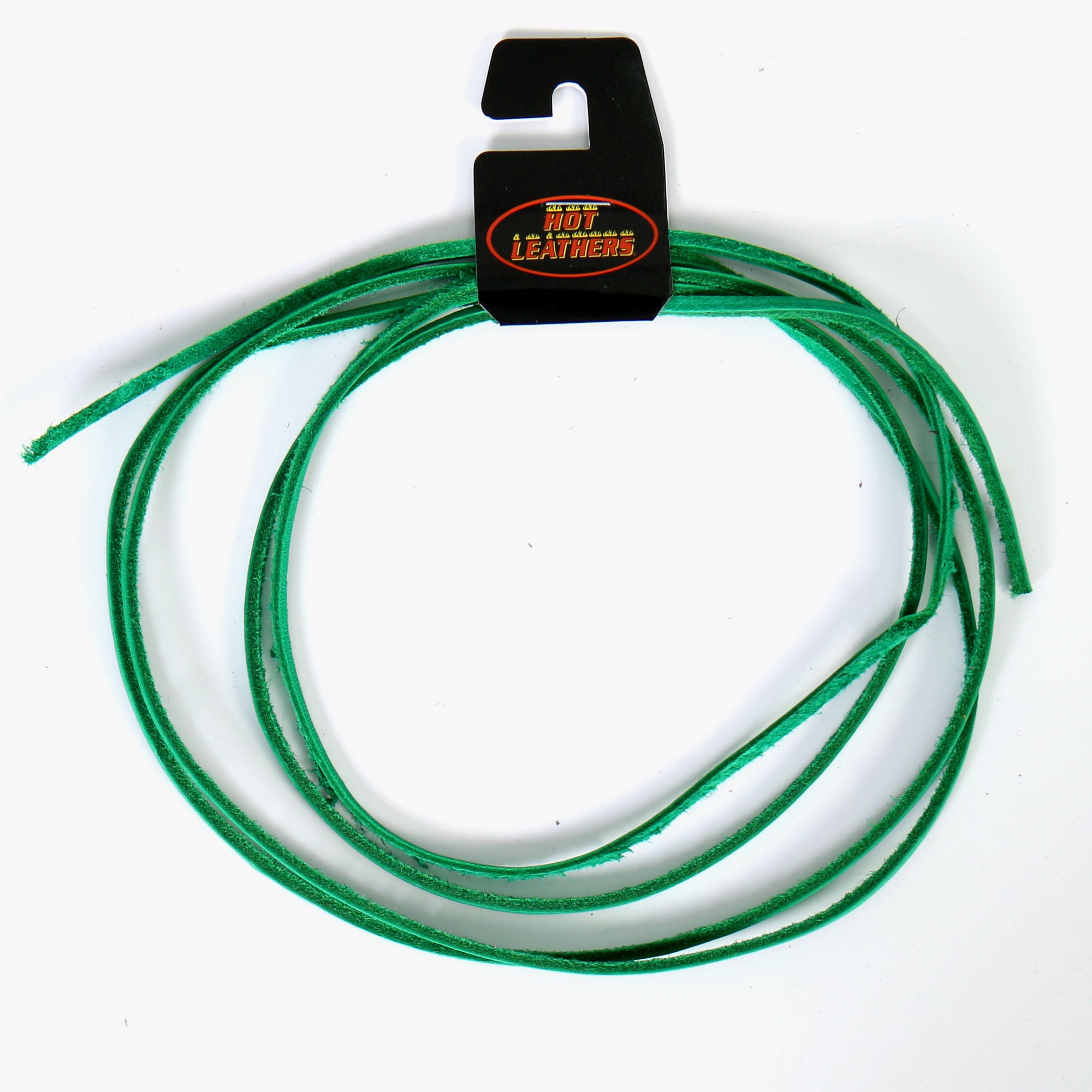 lhh1103-a01.jpg Hot Leathers LHH110 72 Inch Green Leather Lace - Image 1