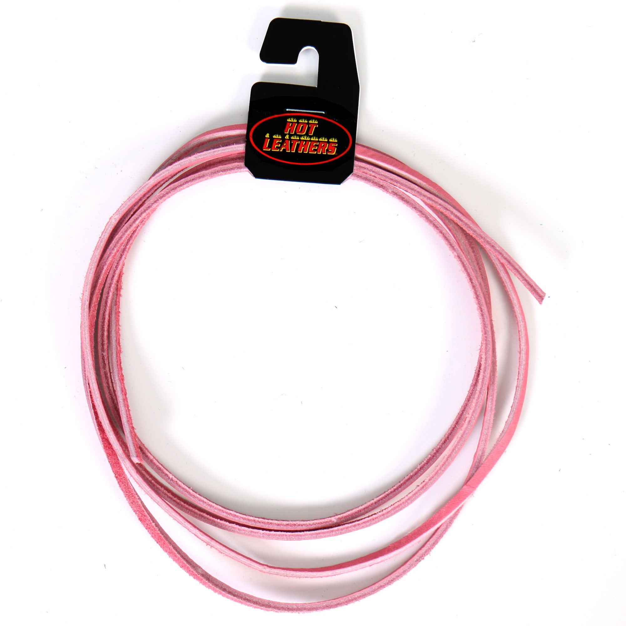 lhh1106-a01.jpg Hot Leathers LHH110 72 Inch Pink Leather Lace - Image 1