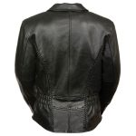 Milwaukee Leather ML7023 Women’s ‘Braided’ Black Leather Jacket with Studs - Image 2