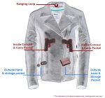 Milwaukee Leather SH7023 Women’s ‘Braided’ Black Leather Jacket with Studs - Image 4