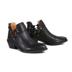Milwaukee Leather MBL9443 Women’s Sleek Black Classic Harness Ring Fashion Shoes