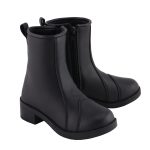 Milwaukee Leather MBL9485 Women’s Premium Black Leather ‘Clean Riding’ Motorcycle Fashion Rider Boots with Toe Cap
