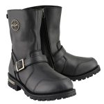 Milwaukee Leather MBM9090W Men’s Black Wide Width 9-Inch Classic Engineer Motorcycle Boots with Gear Shift Guard
