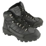 Bazalt MBM9129ST Men’s Black Waterproof Frost-Proof Leather Work Boots with Composite Toe
