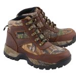 Milwaukee Leather MBM9141 Men’s Brown Waterproof Hiking Boots with Mossy Oak Print
