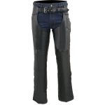 Milwaukee Leather SH1135 Men’s ‘Braided’ Black Classic Leather Motorcycle Chaps - Image 5