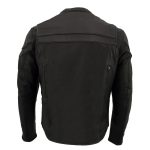 Milwaukee Leather ML1408 Men’s Black ‘Savage’ Sporty Crossover Leather Jacket - Image 2