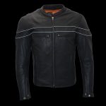 Milwaukee Leather ML1408 Men’s Black ‘Savage’ Sporty Crossover Leather Jacket - Image 5