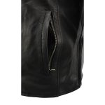 Milwaukee Leather MLM1525 Men’s ‘Crossover’ Black Leather Lightweight MC Jacket - Image 18