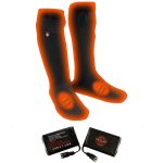 Nexgen Heat MP7905 Men’s Heated Sock Liners, Top and Bottom Foot Heat, Rechargeable Power Included