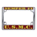 Hot Leathers U.S.M.C Semper Fi License Plate Frame MPA1702