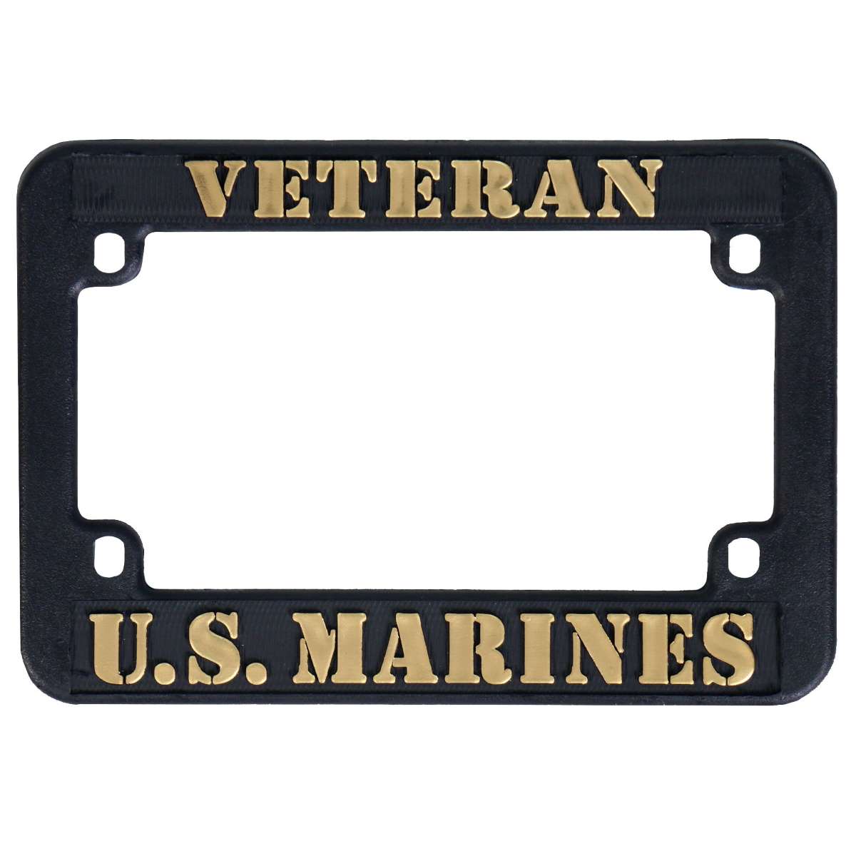 mpa1707-a01.jpg Hot Leathers Veteran U.S. Marines License Plate Frame MPA1707 - Image 1