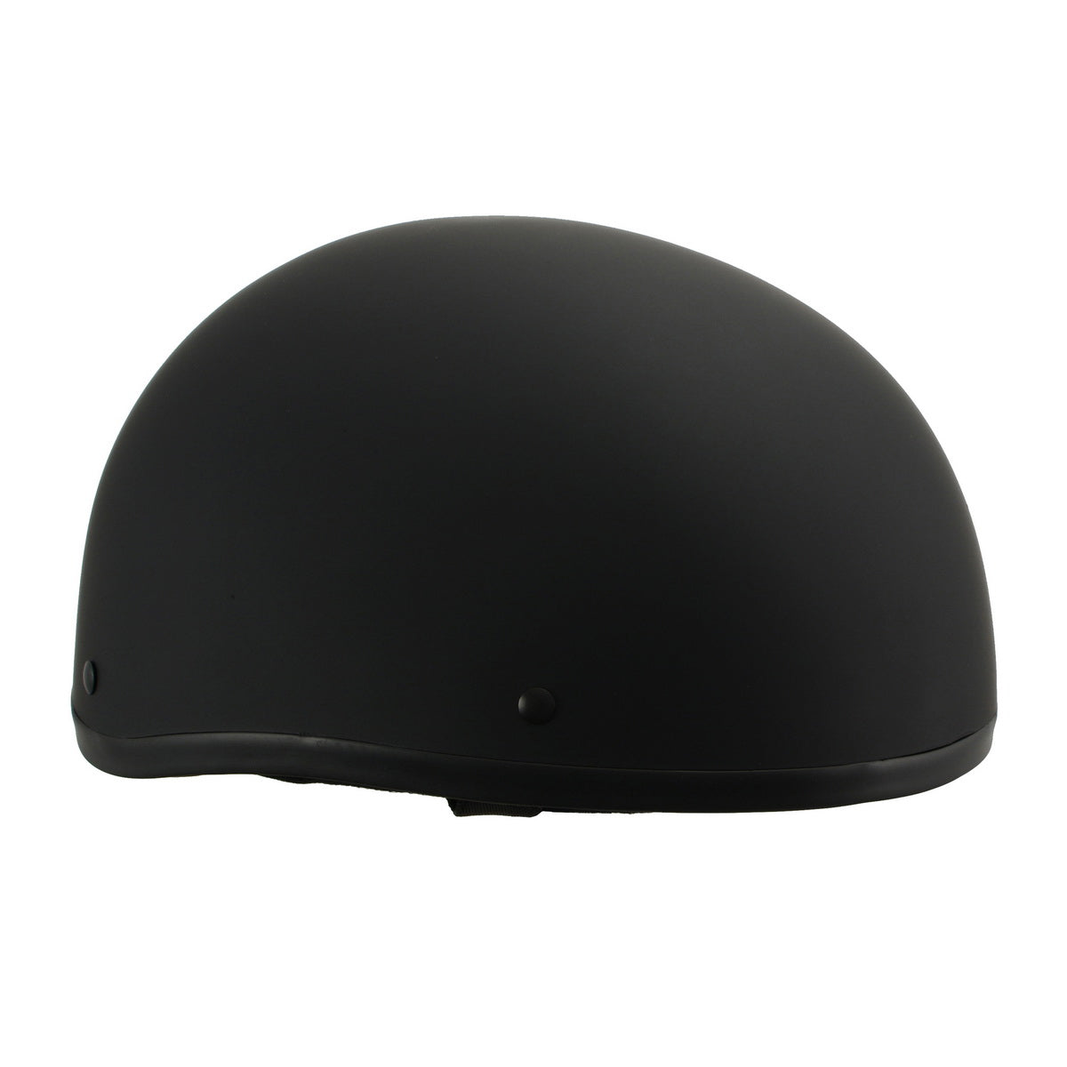 mph9770dot.jpg Milwaukee Helmets MPH9770DOT Americas Smallest Matte Black Half Helmet - Image 1