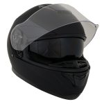 Milwaukee Helmets MPH9835DOT Sweeper Flat Black Advanced Motorcycle Full Face Helmet Biker w/ Drop Down Visor