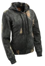 Milwaukee Leather MPL2779 Women’s Mossy Oak Eclipse Zipper Front Hoodie