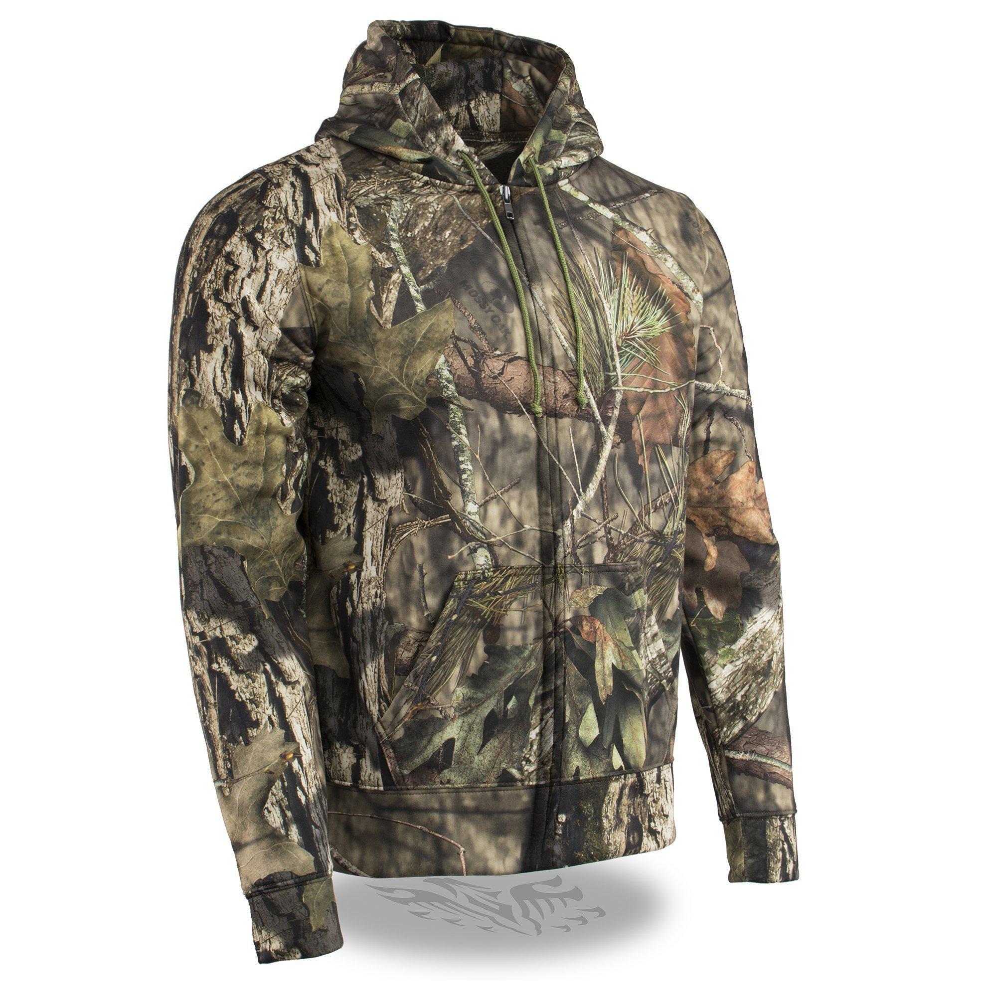 mpm1777.jpg Milwaukee Leather MPM1777 Men’s Mossy Oak Camouflage Zipper Front Hoodie - Image 1