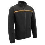 Milwaukee Leather MPM1783 Men’s Black Micro Fleece Zipper Front Jacket