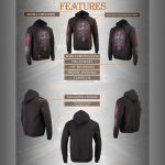 Milwaukee Leather MPMH118000 Men’s ‘Celtic Cross Pocket’ Black Hoodie - Image 18