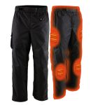 NexGen NXM5715SET Men’s ‘Torrid’ Black Heated Textile Water Resistant Over Pants (Rechargeable Battery Pack Included)